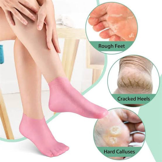 Silicone moisturiser gel socks