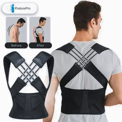 Shoulder & Back posture corrector men in women belt || 2 in 1